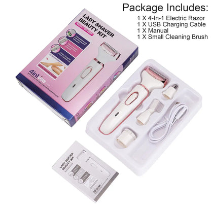 Multi-Functional 4-in-1 Women's Electric Razor